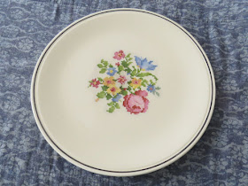 Petit Point cake plate