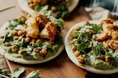 Vegan Harissa Cauliflower Flatbread