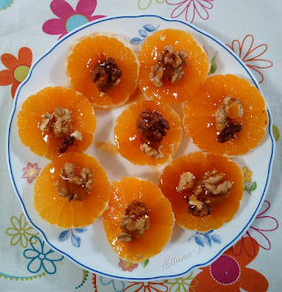 Naranjas nueces y miel