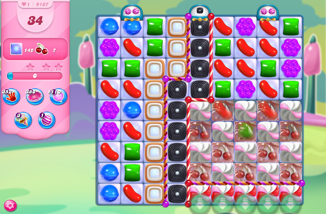 Candy Crush Saga level 9167
