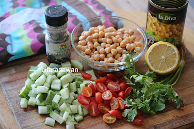 Salad Kacang Kuda / Chick Peas Salad ~ Resepi Terbaik