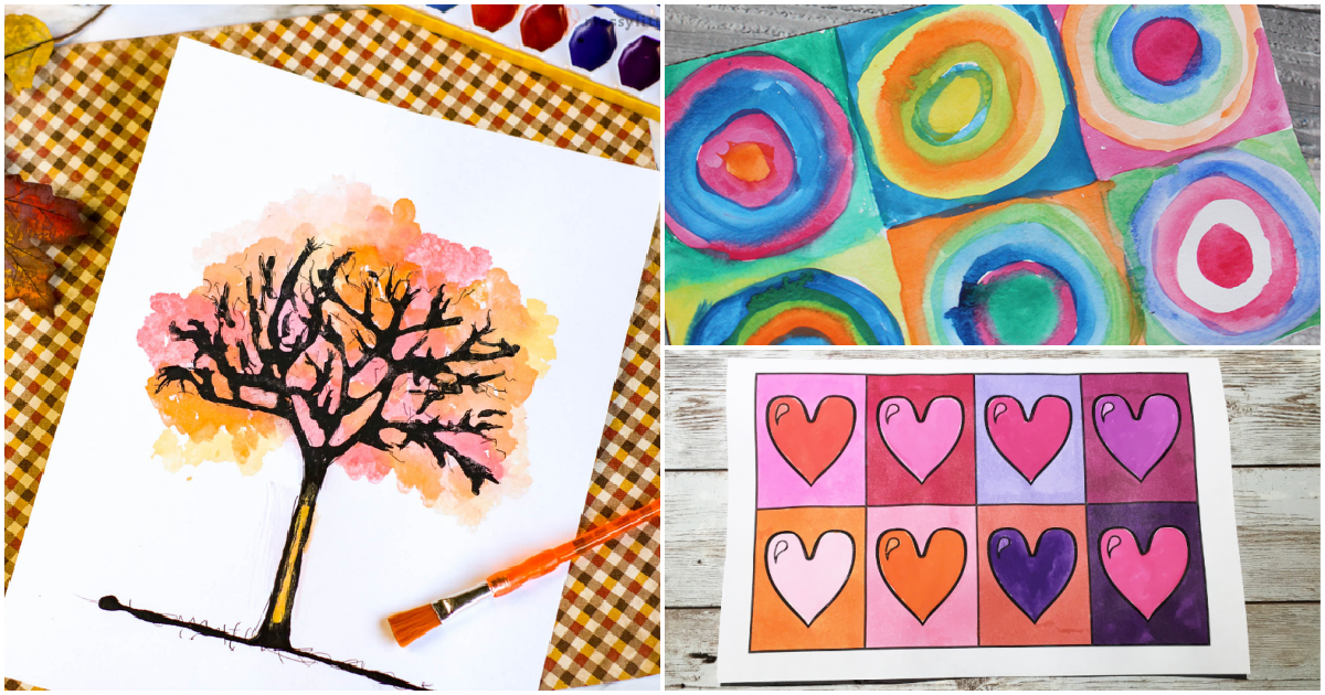 Easy Watercolor Painting for Kids - Messy Little Monster