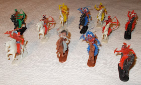 30mm Figures; Cofalux; Cowboy Horses; Cowboys; Cowboys & Indians; Cowboys and Indians; Female With Papoose; Foot Indians; Hong Kong; Jean Höffler; Jean Originals; Made In Germany; Manurba-Big; Mounted Natives; Small Scale World; smallscaleworld.blogspot.com; Stage Coach; Swoppet; Toy Soldier HQ; Wagon Horse; Wild West; Wundertüten;
