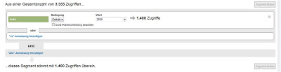 google analytics: erweiterte segmente