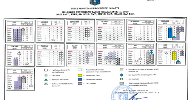  Kalender Pendidikan 2020 2020 Provinsi DKI Jakarta 