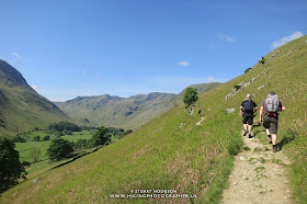 Striding Edge, Helvellyn, walk, hike, route, Patterdale, Glenriddig, Ullswater, Lake District