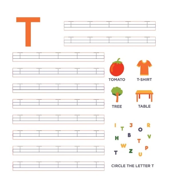 ENGLISH ALPHABET A TO Z WORKSHEET
