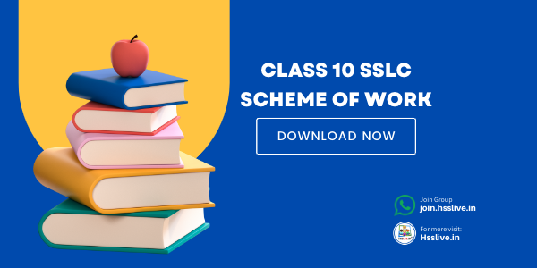 SSLC(Class 10) Scheme of Work and Annual Plan