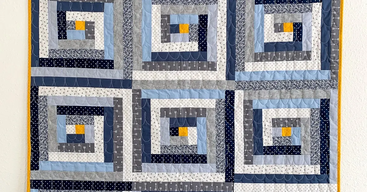 Easy Log Cabin Quilt Pattern & Tutorial