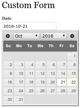 calendar form calendar form