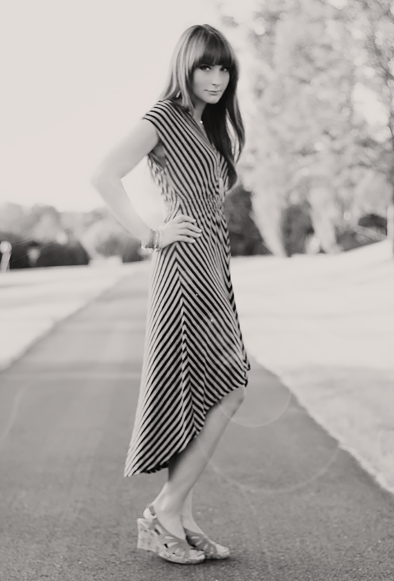 black and grey striped dress Target
