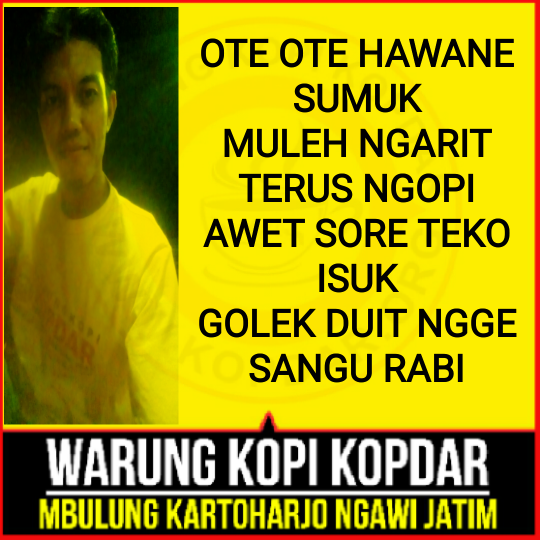 PANTUN LUCU JAWA GOKIL WARUNG KOPI KOPDAR