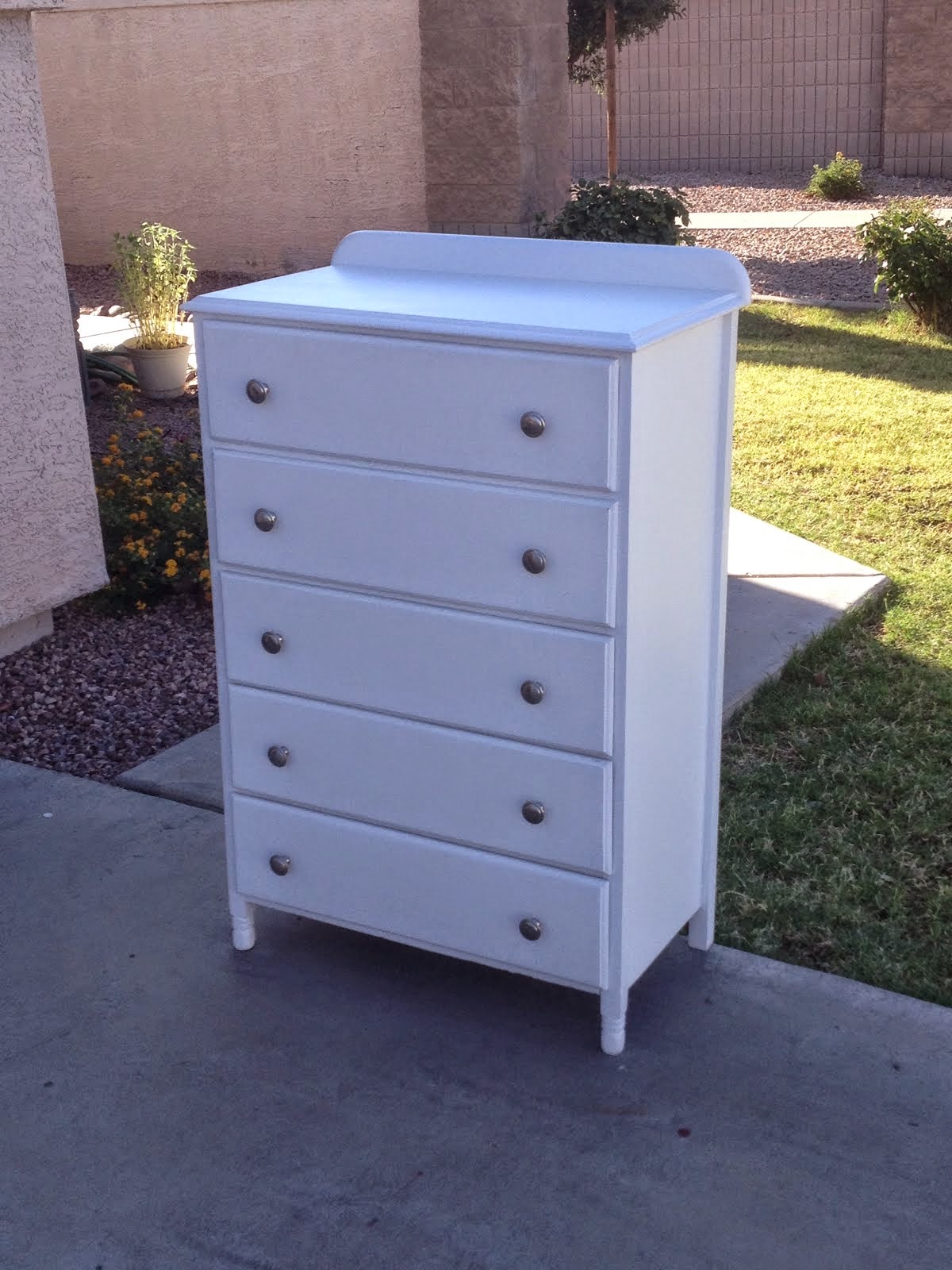 White Chest of Drawers  *SOLD*