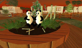 Second life animals - panda bears