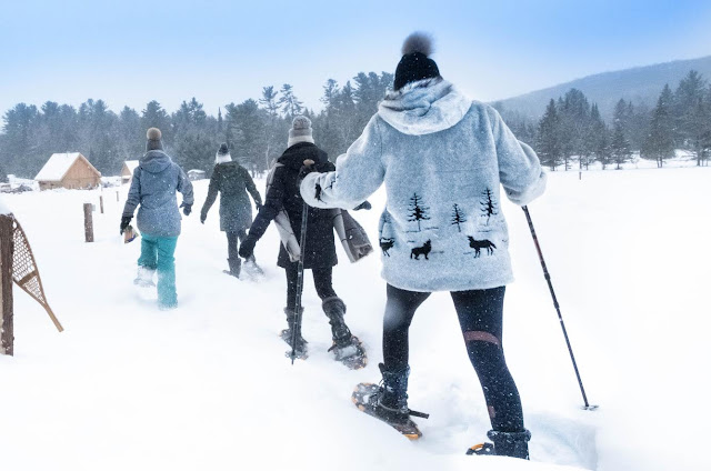 parc omega in winter