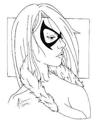 Black Cat portrait by Andy Umana