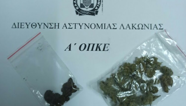 Συνελήφθη 24χρονος με κάνναβη στη Σπάρτη