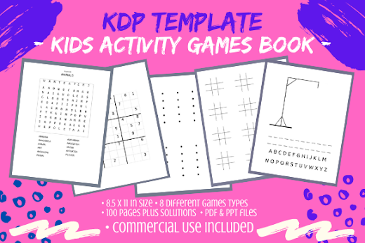 SVG Vector Kids Mixed Activity Games Book 100 Pages is an awesome source for free SVG files