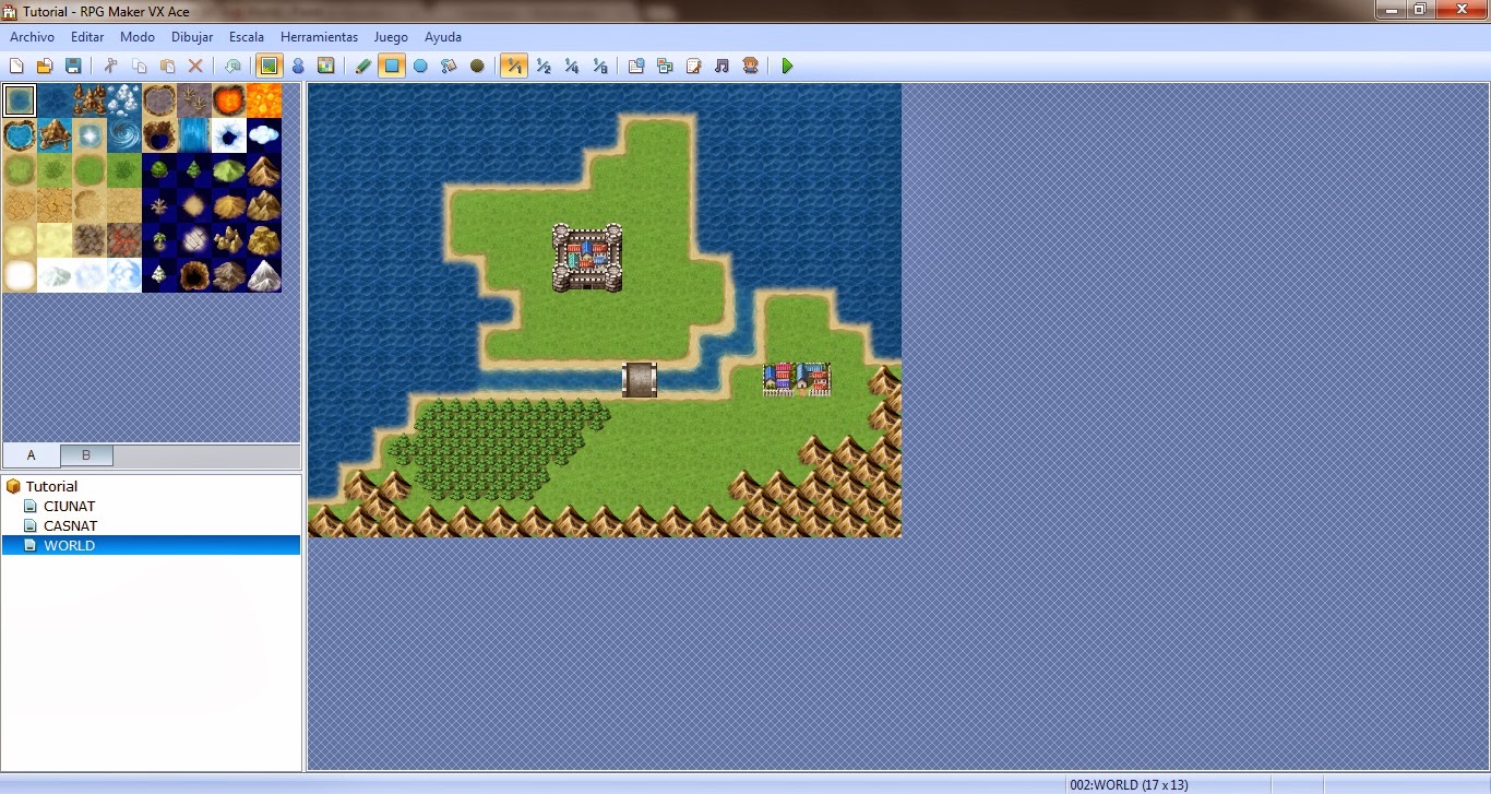Creando un Juego con RPG Maker VX Ace: Mapamundi: Programa ...