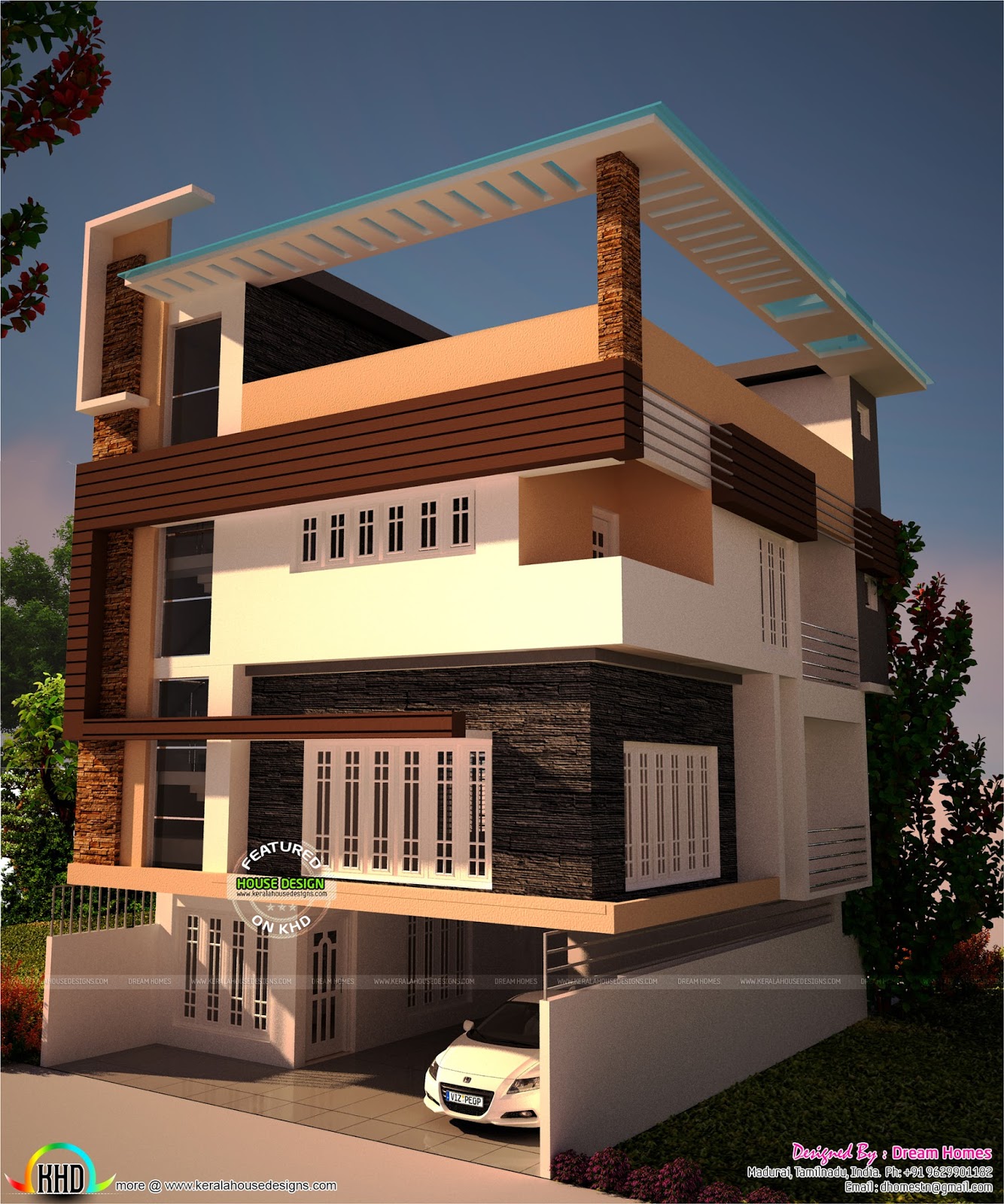  30x40  plot size house  plan  Kerala home  design  and floor 