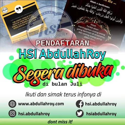 Belajar Islam dari dasar bersama  Kajian online HSI Abdullah Roy