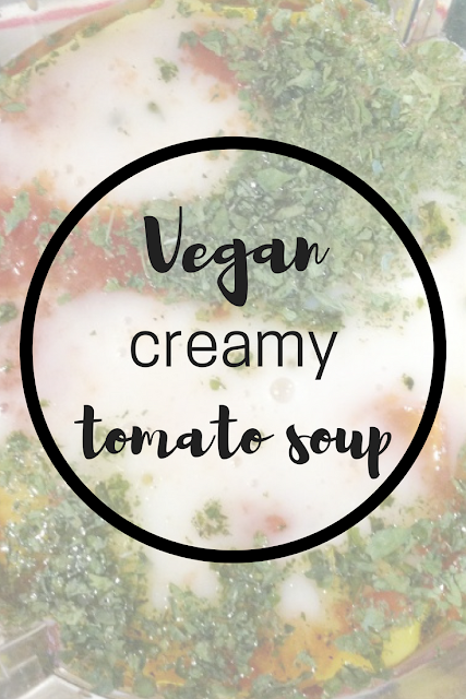 Vegan Creamy Tomato Soup. Nourish ME: www.nourishmeblog.co.uk