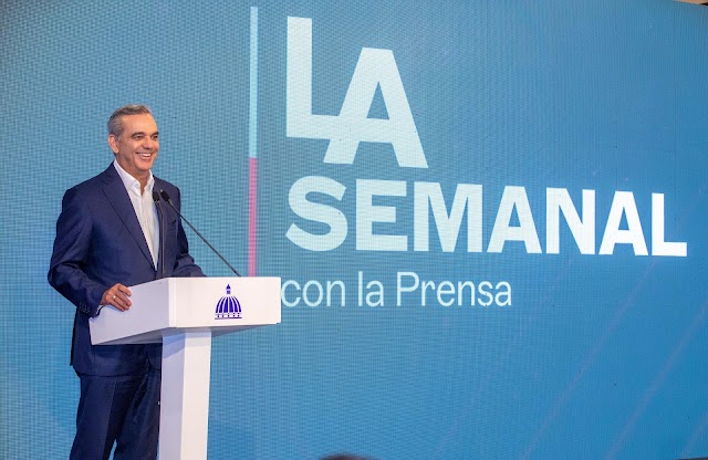 Presidente Luis Abinader realizará este lunes encuentro LA Semanal con la Prensa desde Santiago