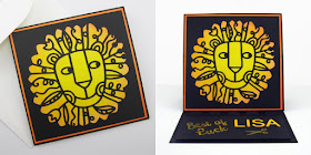 Lion Head Cutout Card by Janet Packer for Silhuette UK Blog
