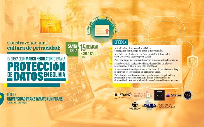 Evento en La Paz, Santa Cruz y Cochabamba