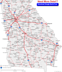 map of georgia cities