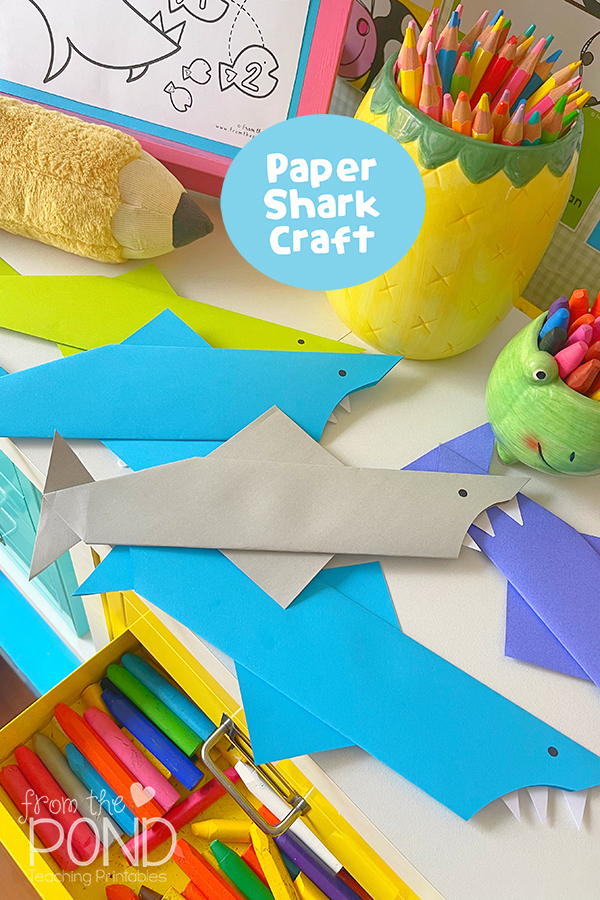 shark paper folded craft