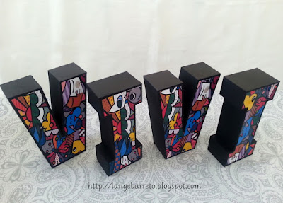 Letras 3D Tema Romero Brito