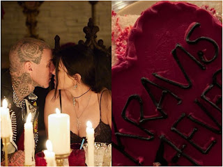 Kourtney Kardashian and Travis Barker Kiss In Romantic 'Romeo and Juliet' Bach Parties