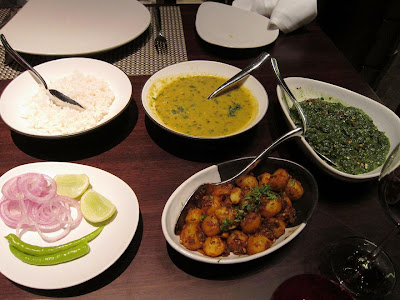 Indian menu at Shakahari