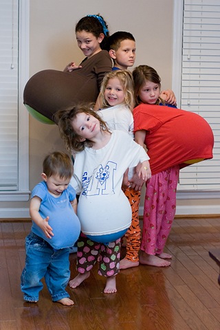 Group picture with balloons blog