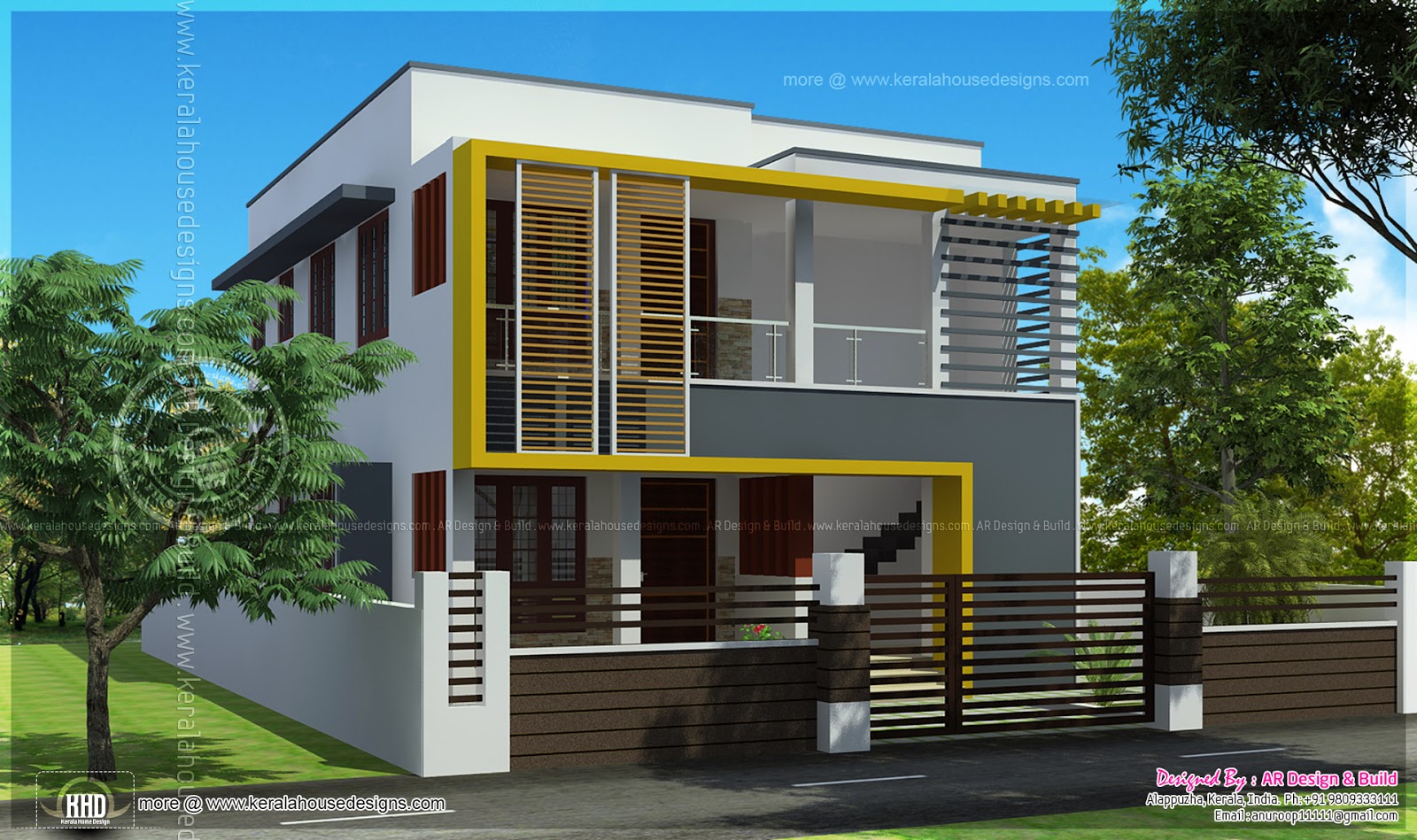 Duplex  house  elevation 1000  sq  feet  each Kerala home  