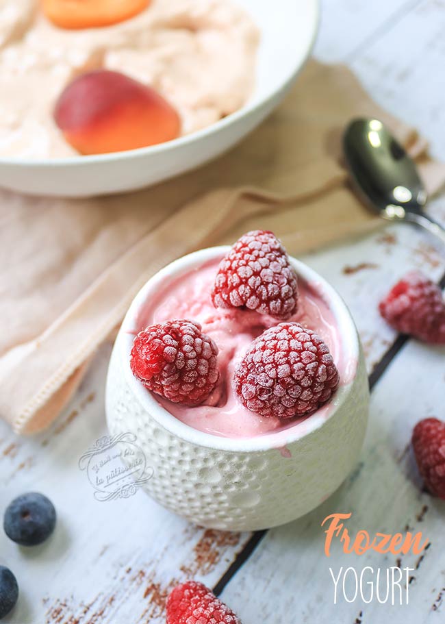 frozen yogurt framboise