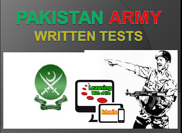 written test of pakistan army