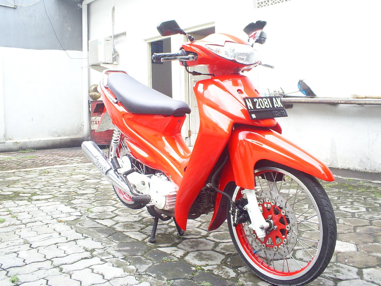 modif motor  modifikasi  suzuki smash 