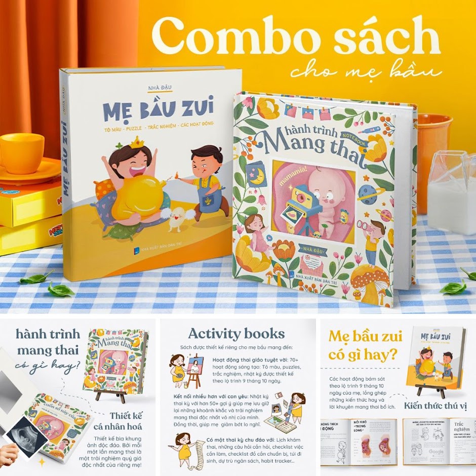 [A116] Hành trình mang thai: Bộ sách thai giáo cực chất cho Mẹ Bầu
