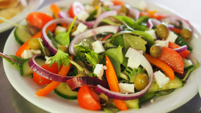 Vegetable-Salad,onion,cocumber,