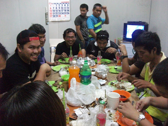 A simple lunchtime birthday celebration with LPU project staff