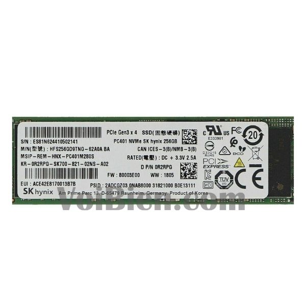 Ổ Cứng SSD NVME Hynix 256GB PC711 Hiện Đại