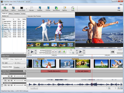 Software Aplikasi edit video Video Pad