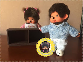 Comptoir en bois fait main pour Kiki ou Monchhichi - meuble - caisse -miniature - handmade