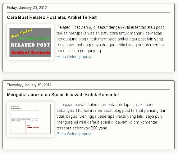 Cara Tampilkan Tanggal Di Postingan Blog