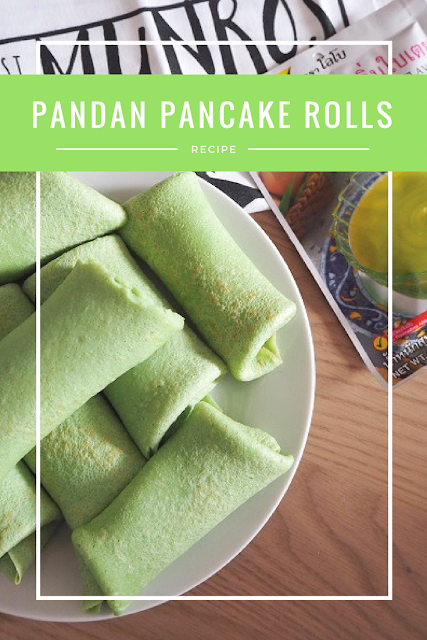 Pandan pancake rolls recipe