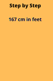 167 cm in feet