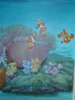 Anenome Clown Fish Nemo Mural