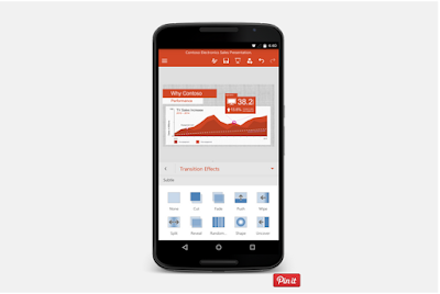 Speaker Note, Animasi, dan Efek Transisi di PowerPoint untuk Android Phone